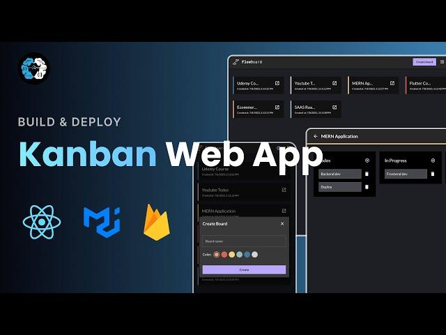 Build and Deploy Kanban Web App (React.js, Firebase, Drag & Drop, MUI v5, Zustand, Security Rules)