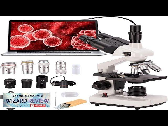 Compound trinocular Microscope 40X-5000X Magnification Digital Laboratory trinocular Review