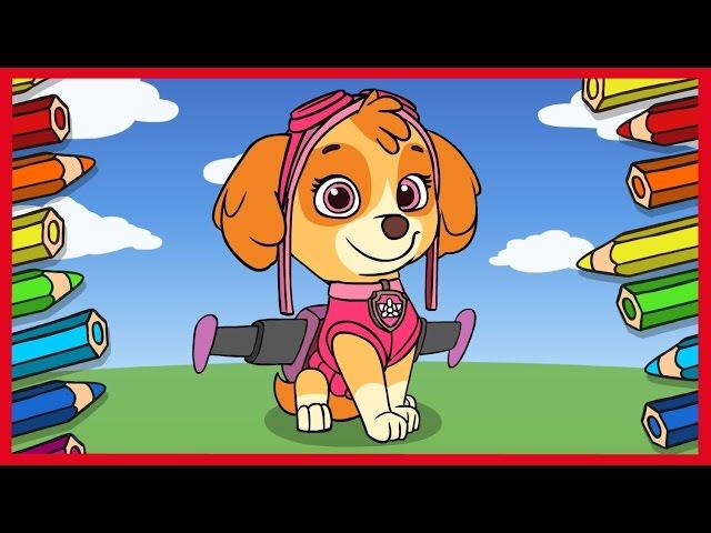 Щенячий патруль. Рисуем Скай. Paw Patrol. Skye.