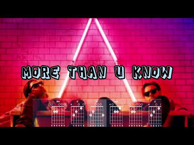 More than u know #lyrics #chords  - Axwell Ingoso