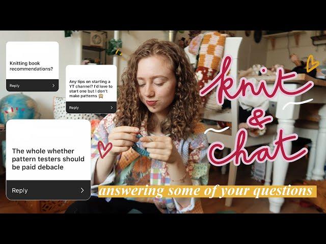 Knit & Chat | what I'm studying, starting youtube and my clothes 