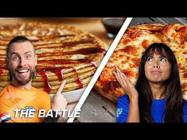 TEAM PANNENKOEK  vs TEAM PIZZA ! | The Battle Stuntsteppen | Zappsport