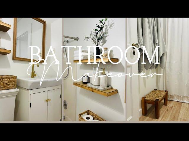 BAÑO MAKEOVER || simple transformation || cleaning || decor