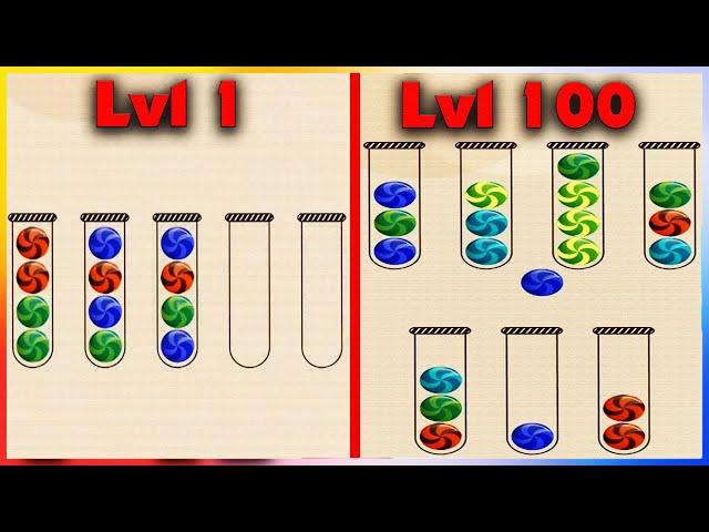 Ball Sort Puzzle - Color Sort Game - Gameplay Walkthrough - Levels 1-100 (Beginner)