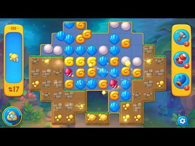 Fishdom level 101 - 23 Moves - No Boosters