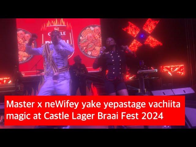 Master H achidzidzisa babe wake kuimba saTamy Moyo pastage live Castle Lager Braai Fest 2024