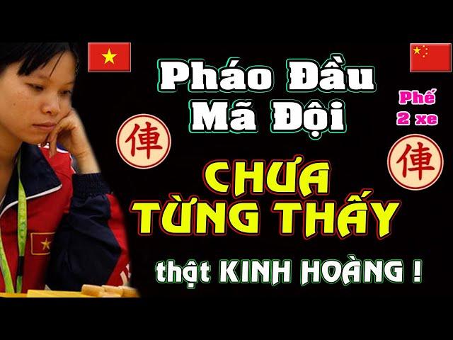 [Cờ tướng hay] trận Pháo Đầu Mã Đội hay Chưa Từng Thấy, phế 2 Xe hủy diệt đối thủ cua Ngô Lan Hương