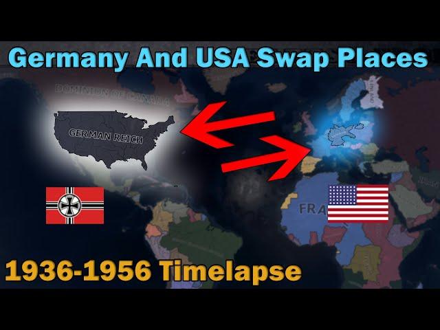 What if US and Germany switched places in Hoi4? | Hoi4 Timelapse