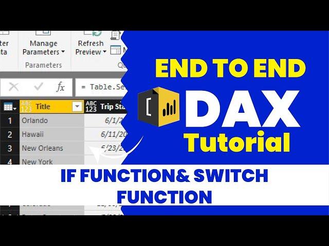 End-to-End DAX Tutorial | Power Bi | IF FUNCTION & SWITCH FUNCTION | KSR Datavizon