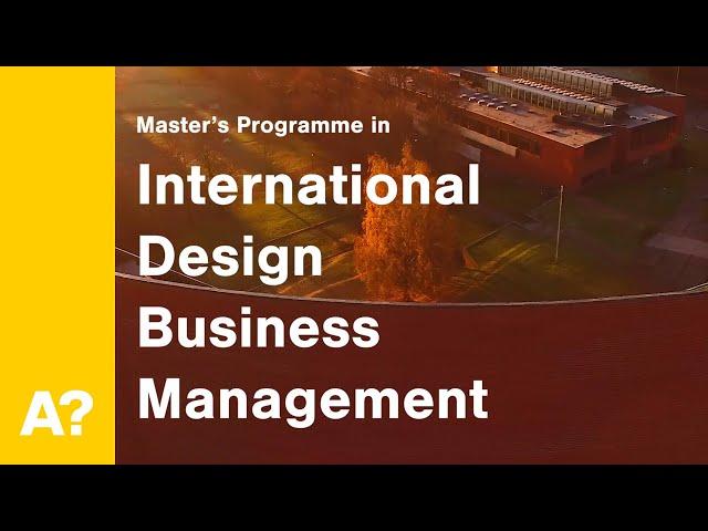 Master’s Programme in International Design Business Management