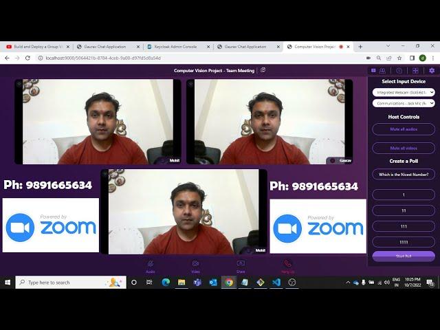 Zoom Clone in React Js