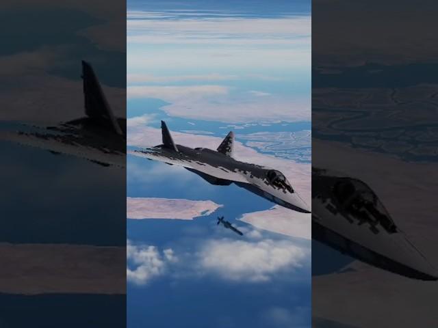 Su57 Felon vs. F-16C Viper BVR Dogfight #dcs #f16 #simulation #su57