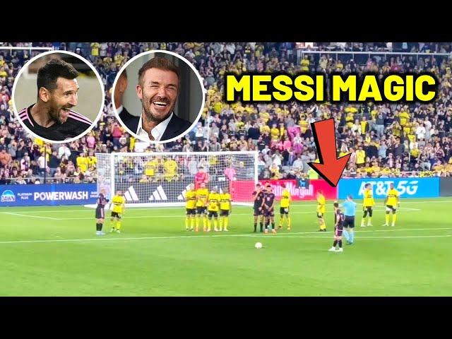 Messi magic free kick goal reactions - Inter Miami win vs Columbus Crew