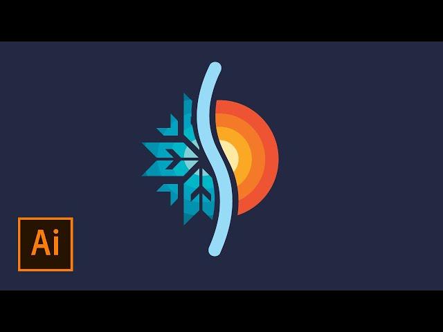 Snow Sun Effect - Adobe Illustrator Tutorial