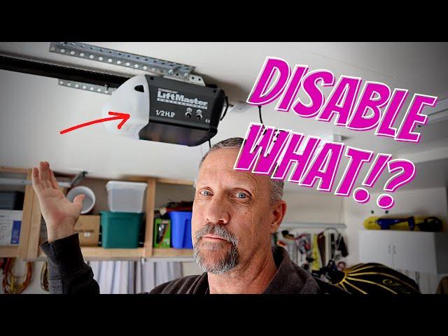 How to Disable Garage Door Sensors