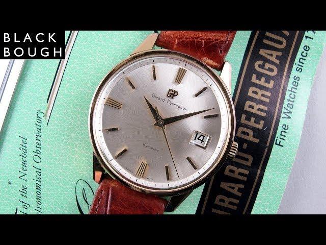 Girard-Perregaux Gyromatic gold plated & steel vintage wristwatch, circa 1968