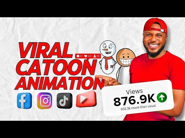 How to Create Viral Stickman Cartoon Animation Videos for Facebook, TikTok, Instagram, and YouTube