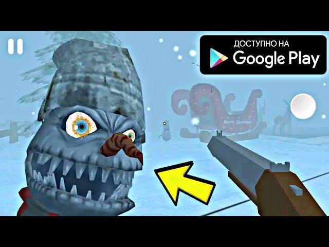 ЗЛЫЕ СНЕГОВИКИ ХОРРОР ШУТЕР ОТ 1 ЛИЦА НА АНДРОИД ОБЗОР EVIL SNOWMEN ANDROID GAMEPLAY