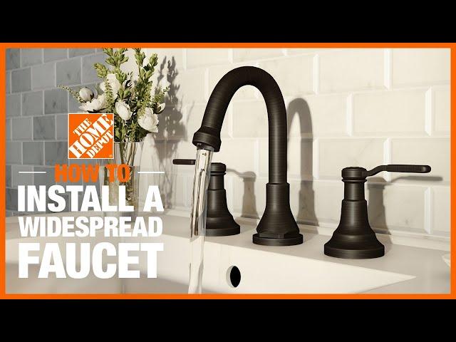 How to Install a Widespread Faucet | The Home Depot