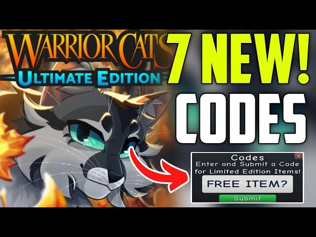 ️NEW UPDATED️WARRIOR CATS CODES ROBLOX 2024 - WARRIOR CATS CODES JULY