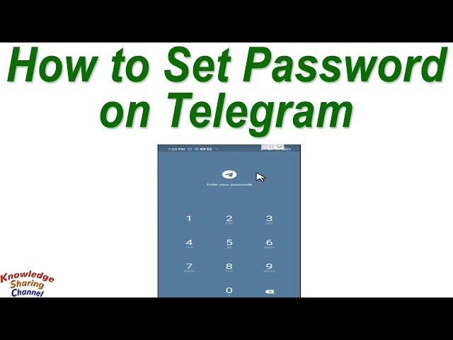 How to put Password on Telegram