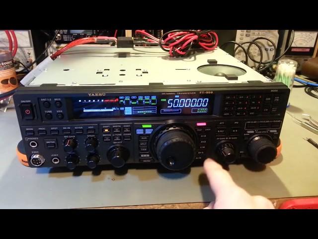 Yaesu FT-950 radio repair.  Damage caused by attempted modification.