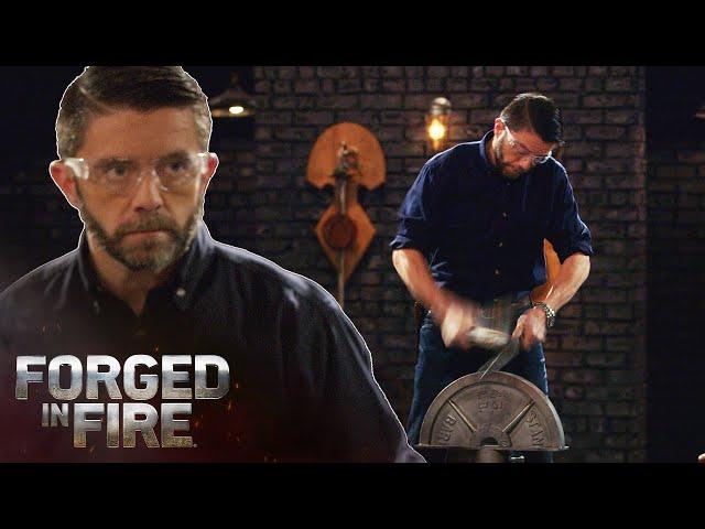 GYM WEIGHTS Used to Forge the Nagamaki?! | Forged in Fire