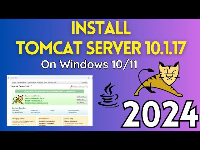 How to Install Apache Tomcat 10 Web Server On Windows 10/11 [2024 Update] | Tomcat Server