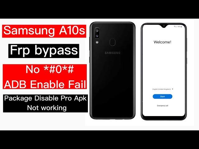 Samsung A10s Frp Bypass Code *#0*# Not Working | Samsung Frp Adb enable fail 2024