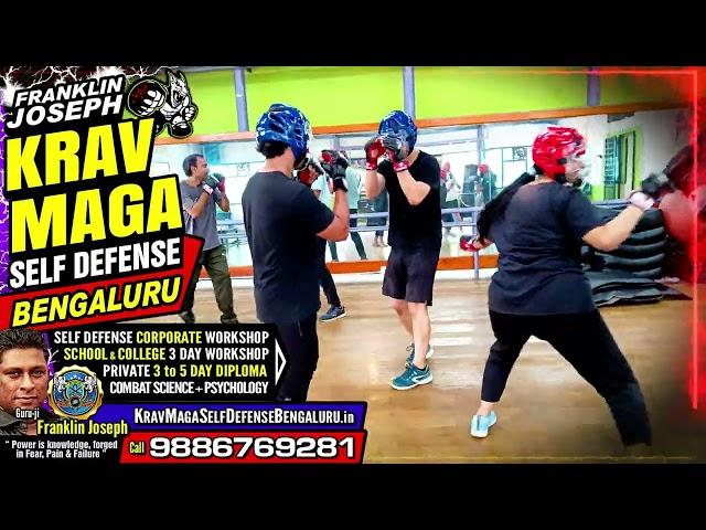 Franklin Joseph Krav Maga Self Defense in Bengaluru ~ Multiple Attackers Sparring P5 A365 #KravMaga