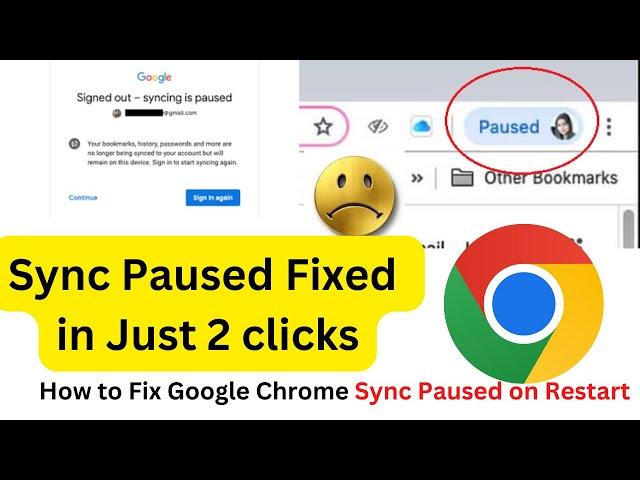 Google Chrome Sync Paused Issue Fixed