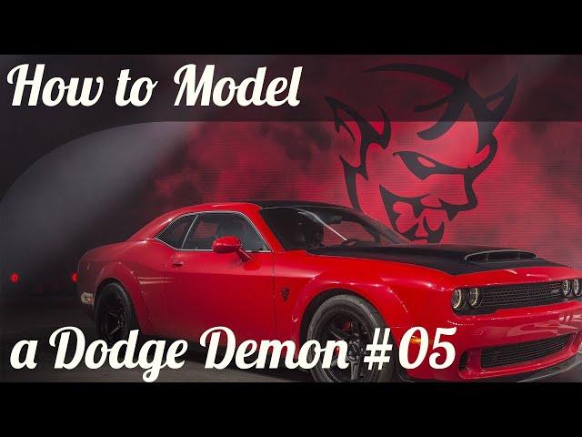 3D Car Modeling Tutorial pt.5 | Modeling a Dodge Demon