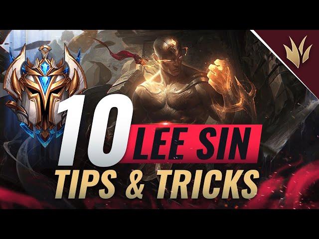 10 ADVANCED Lee Sin Tips & Tricks ONLY ONE TRICKS ABUSE - League of Legends