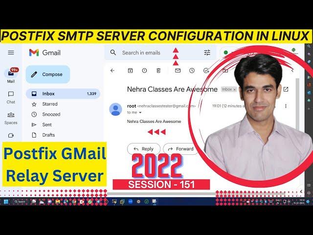 Session - 151 | Postfix SMTP Server Configuration in Linux | Install Postfix in RHEL | Nehra Classes