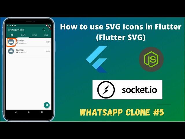 Flutter Chat App - How to use SVG Icons in Flutter || #5