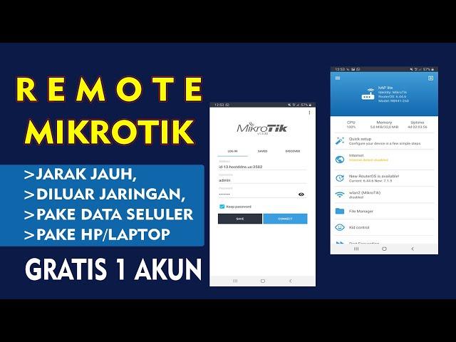 Cara meremote mikrotik jarak jauh di luar jaringan menggunakan data seluler gratis