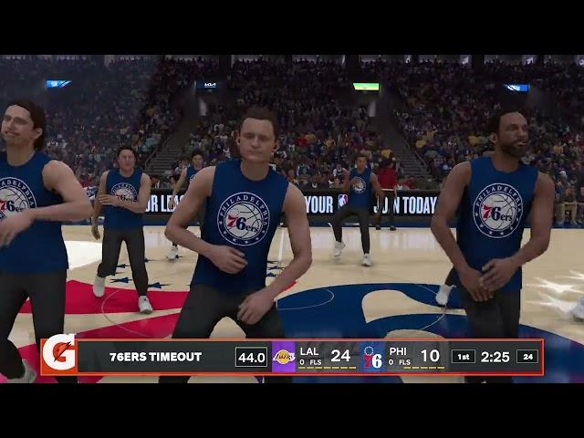 NBA 2K24 Gameplay: Los Angeles Lakers vs Philadelphia 76ers - (Xbox Series X) [4K60FPS]