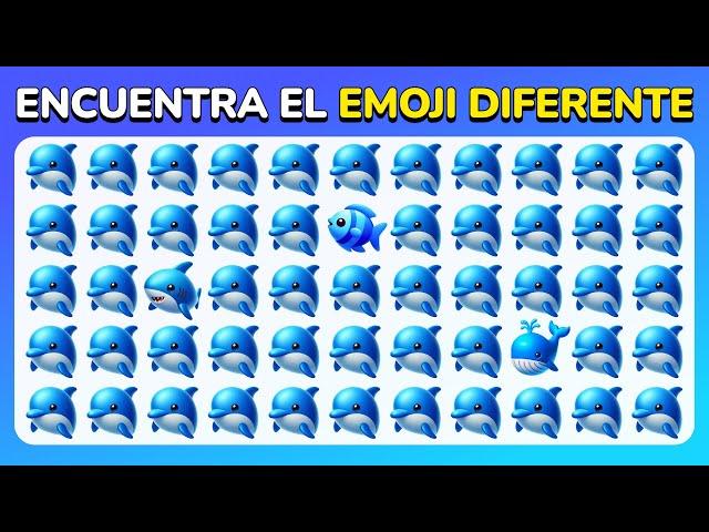 Encuentra el Emoji Diferente - Desafío Marino Extremo  | 30 Niveles