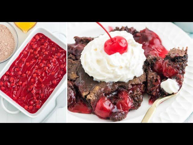 Chocolate Cherry Dump Cake | Kitchen Fun With My 3 Sons