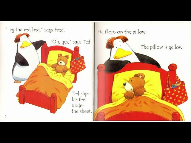 Usborne phonics readers - Fox in a box & Ted in a red bed