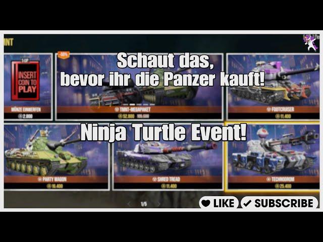 Schaut das bevor ihr die Panzer kauft! Ninja Turtle Event World of Tanks Console!