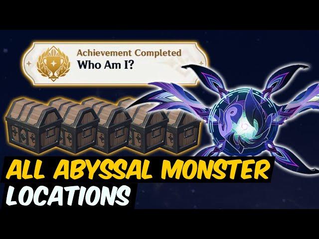 All Abyssal Monster Locations Who am I Hidden Achievement Quenin | Genshin 5.2 Natlan