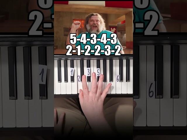 Lava Chicken Song Minecraft Movie Piano Tutorial #shorts
