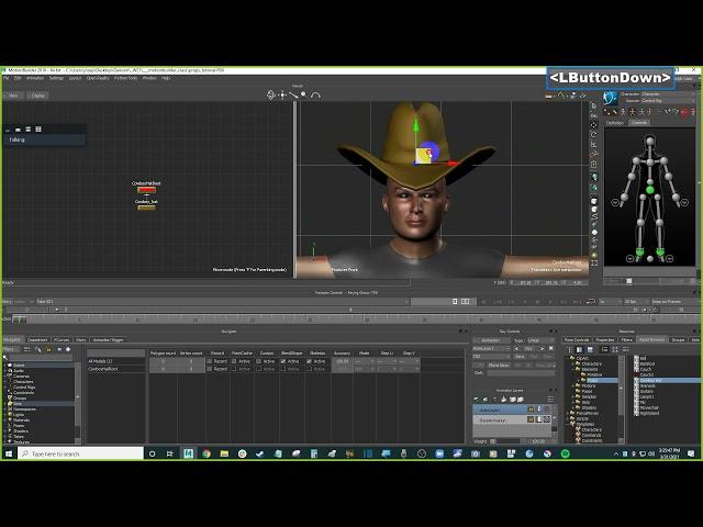 Motionbuilder and animated props