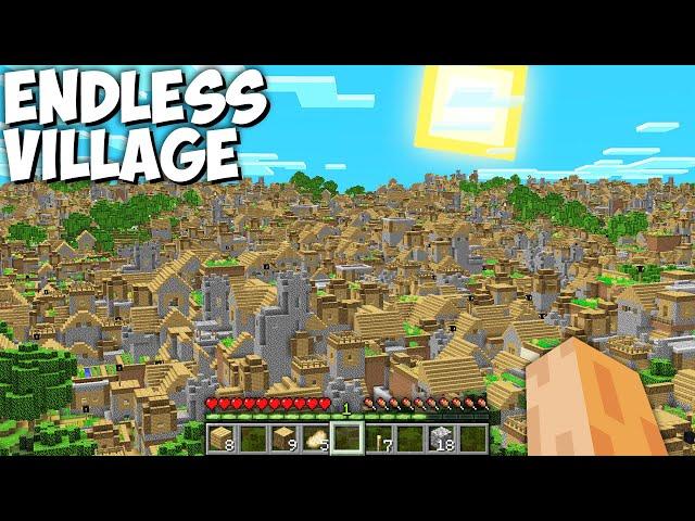 I found this ENDLESS VILLAGE Dungeon in Minecraft !!! Secret Infinity Treasure Challenge !!!