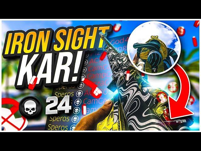 the FASTEST Kar98k Setup in Warzone Pacific | Iron Sights Sniper Challenge [Caldera]