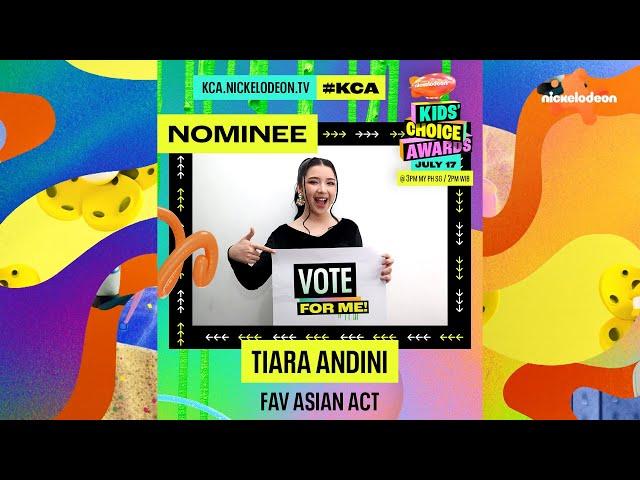 SHOW YOUR SUPPORT BY VOTING FOR ME AT at KCA.NICKELODEON.TV! #KCA #NickelodeonAsia