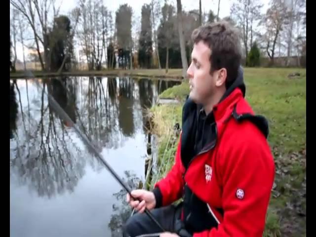 Pete Goodman catching winter roach shallow