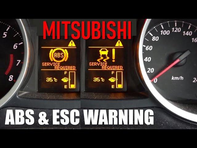 Diagnose & Fix ABS/ASC Warning on Mitsubishi Lancer, Outlander, ASX, Inspira.