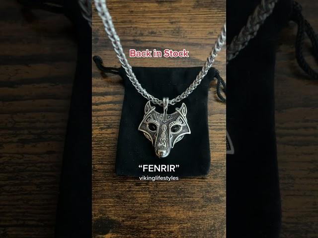 Viking Lifestyles: Prowling Fenrir Necklace #shorts